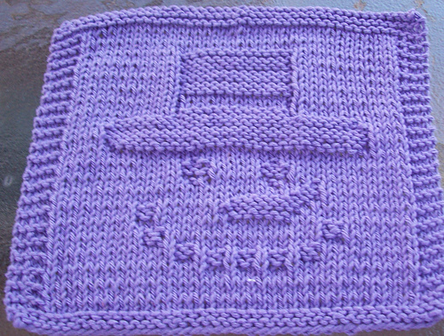 Snowman Face Dishcloth 