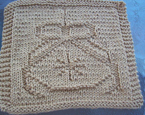 Christmas Ornament Dishcloth 