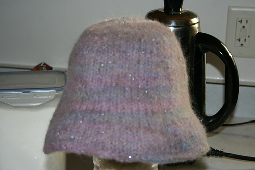 top down felted cloche