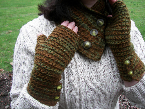 Rain or Shine Fingerless Mitts