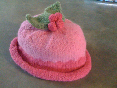 Life is Just a Bowl of Cherries Felted Hat