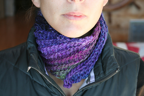 Bulky Ribbed Scarf/Cowl
