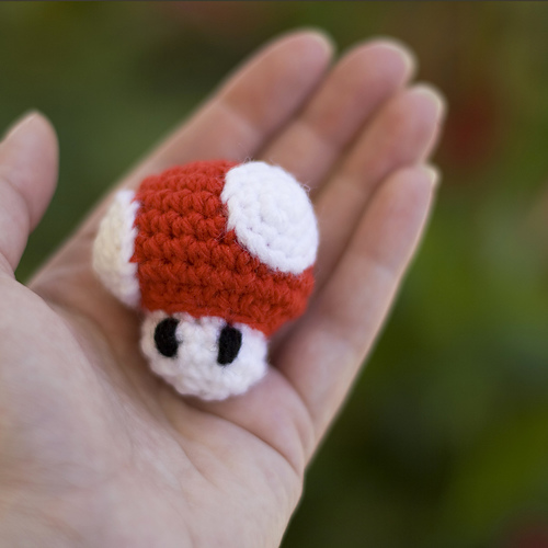 Mini Mario Mushroom Amigurumi