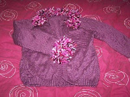 Design H - Cardigan Jackets with Fringe Collar and Cuffs