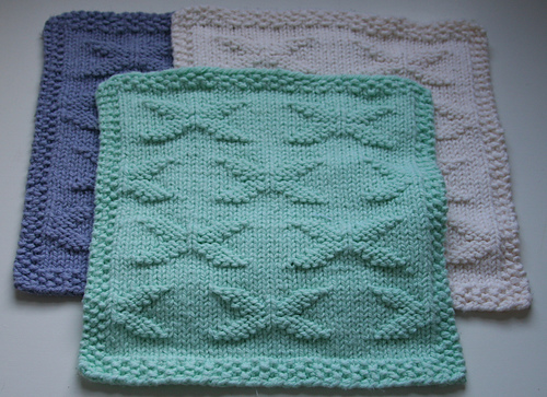 Spring Butterflies Dishcloth