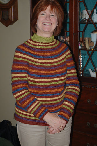Striped Turtleneck in the Round