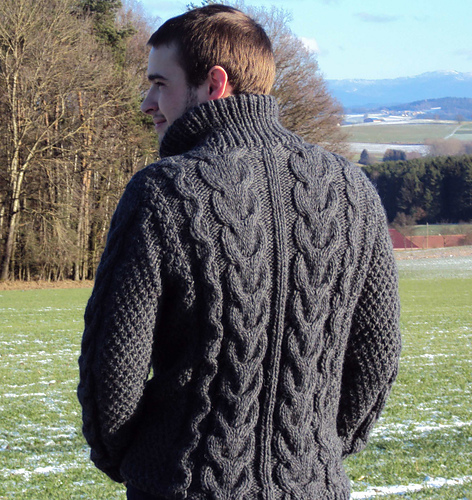 # 16 Herren Aranjacke / Man's Aran Cardigan