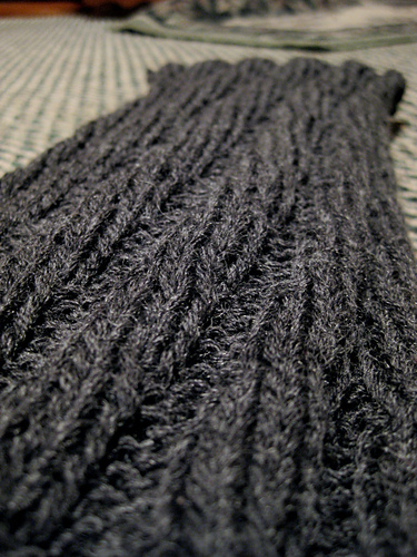 Easy Spiral Rib Scarf