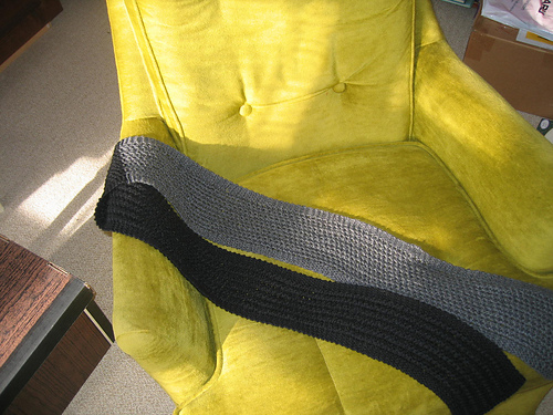Silk Bamboo Ribbed Scarf