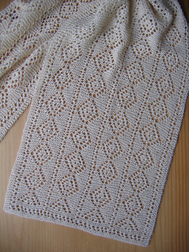 Trellis Rose Lace Scarf