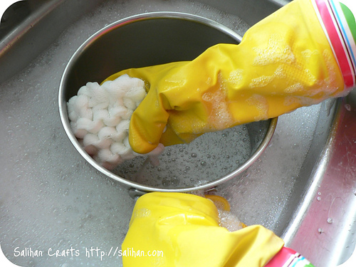 Bath-puff Pot Scrubber