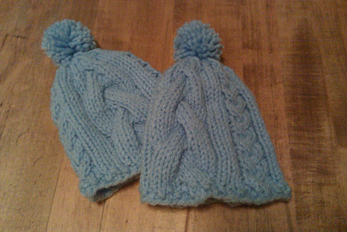 Cabled Braids Baby Hat