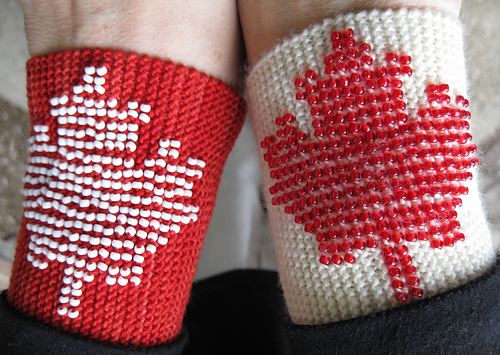 Oh Canada! Beaded Cuff