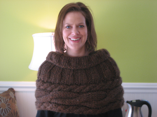 Cabled Mock Capelet
