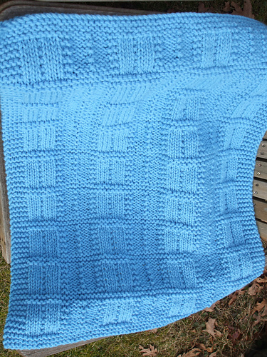 Patterned Squares Baby Blanket