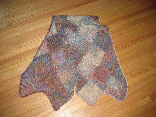 Shelly's Simple Mitered Square Scarf