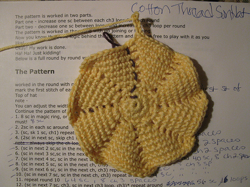 Ravelry: Cotton Thread Sun Hat pattern by Sarah Margaret Crittenden