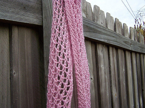 Star Rib Mesh Cashmere Scarf