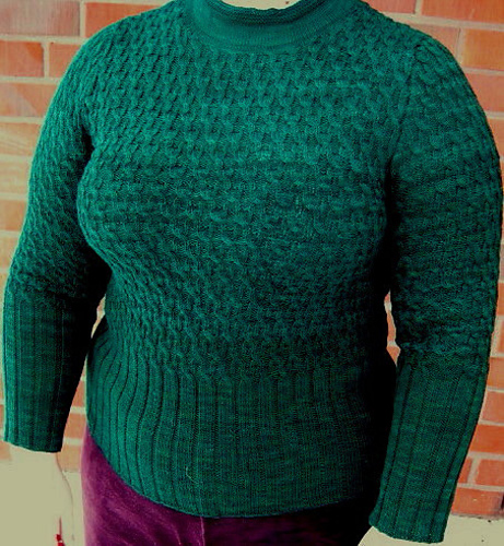 Modell 6 Pulli im lagenlook