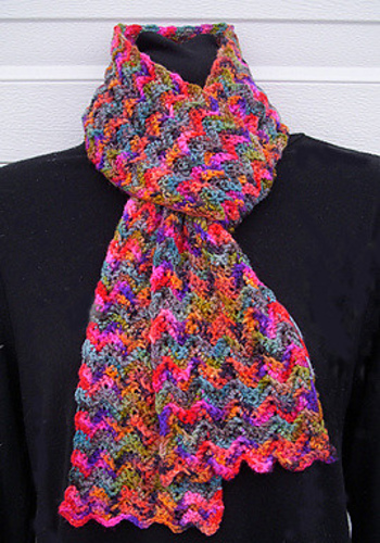 Betty's Koigu Chevron Scarf