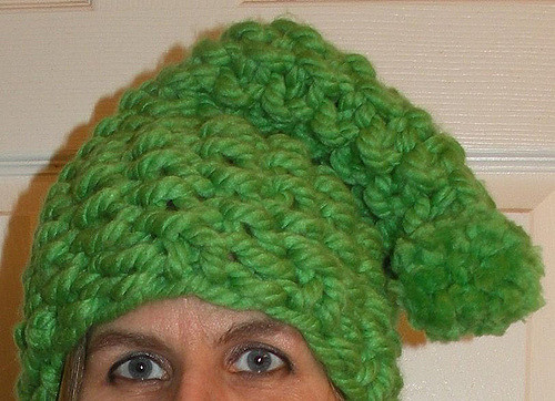 Seed Stitch Hat with Pom Pom photo 2