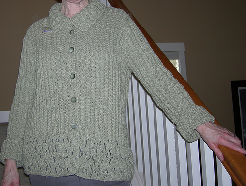 Crinkly Blouse Sweater