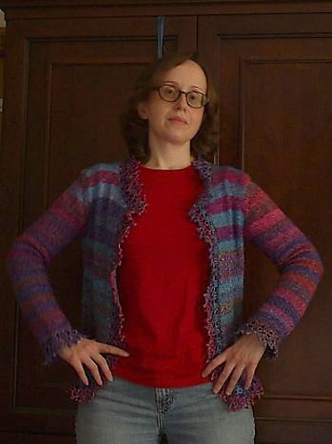 p.23 Eyelet Cardigan