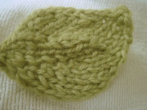 Crocheted Knitted Leaves