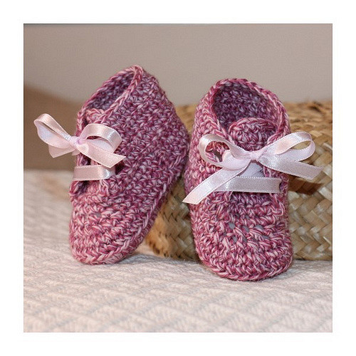 Baby Ribbon Lace Booties