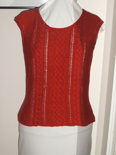 cabled tank top