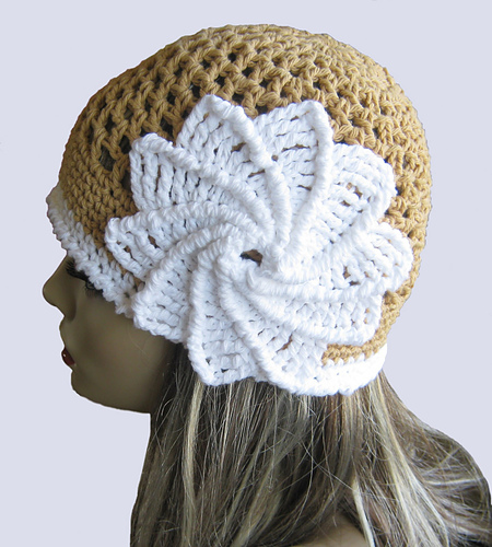 Spiral Flower Summer Hat