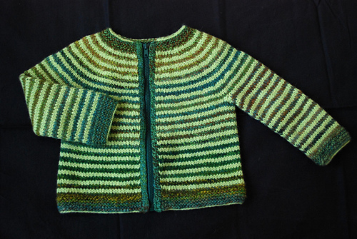 Budgie Striped Baby Sweater