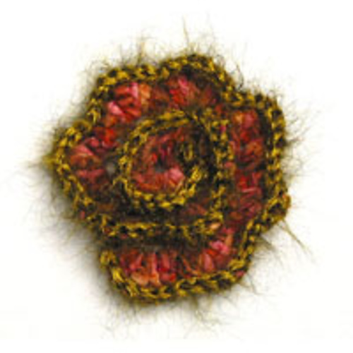 Dusty Rose Crochet Flower