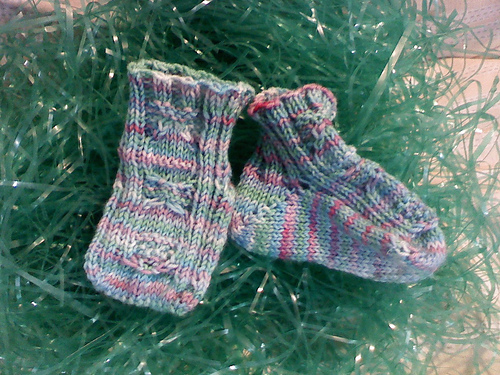 Baby Basket and Egg Socks