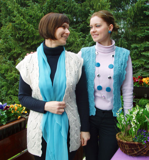 Two Vests in Lily-of-the-Valley Pattern