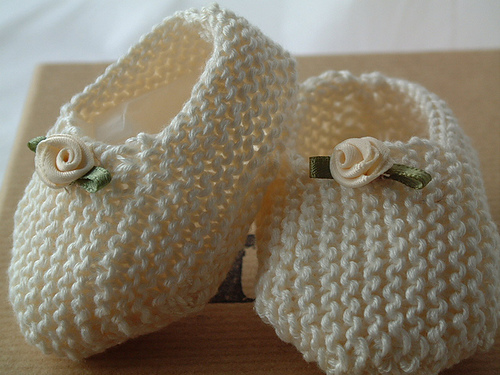 Garter Stitch Silk Slippers - byThistledownFlickr