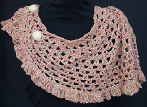 Betty's Crochet Ruffle Bandit Scarf