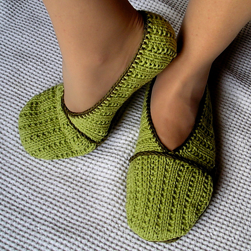 Green Home Slippers (adult size)