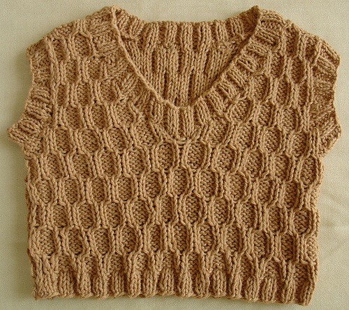 Organic Cotton Baby Cable Vest