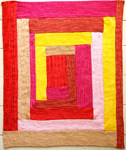 Squishy Log Cabin Baby Blanket