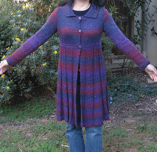 Ravelry: # 13 A-Line Coat pattern by Debbie Bliss