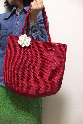 p.04 Simple & Easy bag (編みやすい　シンプルなトートバッグ)