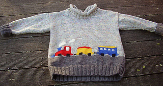 Intarsia sweater pattern by Patons