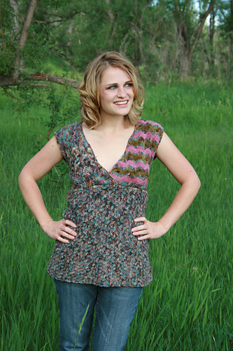 Peek-A-Boo Chevron Tunic