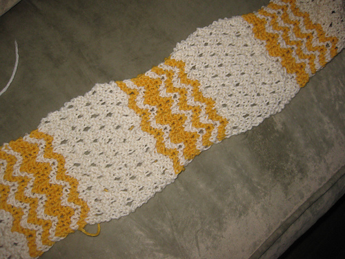 Waves and Holes Scarf