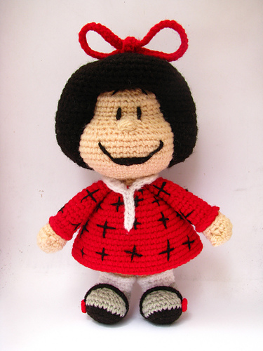 Mafalda inspired doll Amigurumi