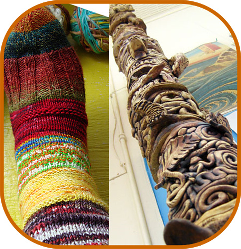 Totem Pole Socks