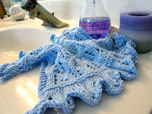 Ruffled Lacy Washcloth