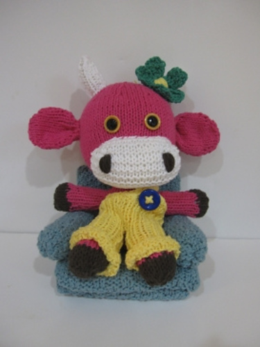 Knitkinz Pink Cow