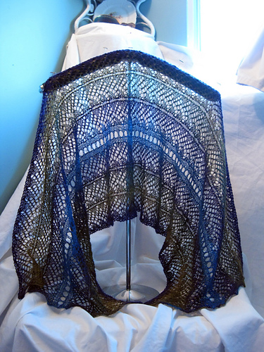 Delphinium Shawl